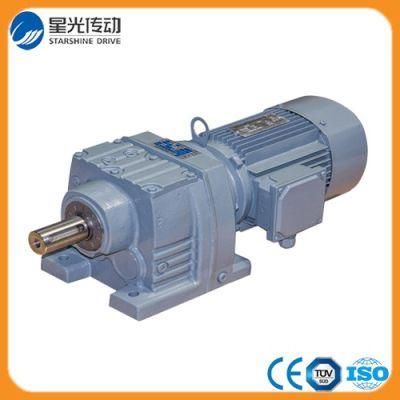 Inline Helical Geared Motor Reducer R Series with IEC Motor