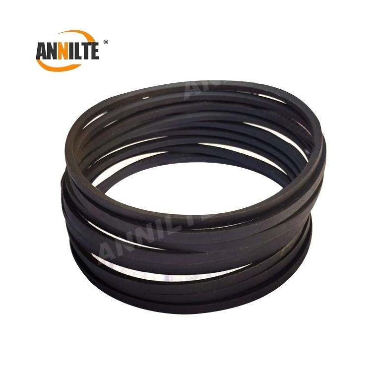 Annilte Wear Resistant Rubber Wrapped Narrow V Belt Transmission Belt Rubber V Belt