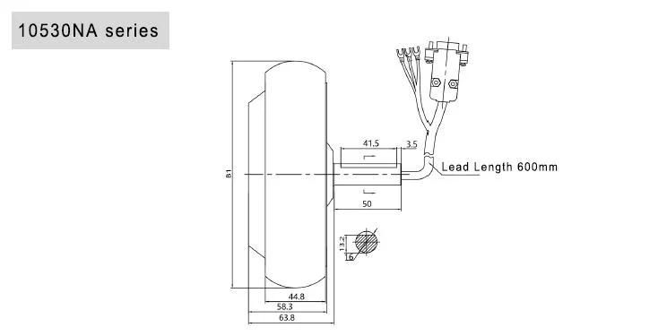 200rpm 160W Automated Guided Vehicle Wheel Industrial Hub Motor Wheel (TZDL-160-400)