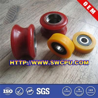 Material Handling Roller Parts Deep V Groove Colorful Nylon Pulleys