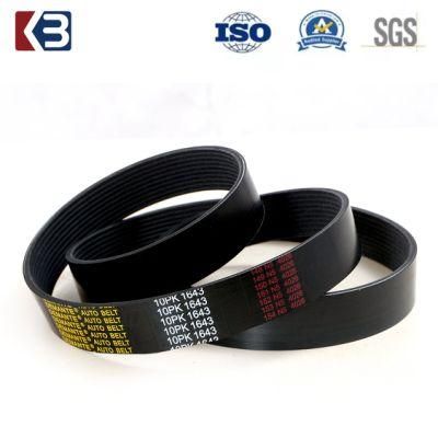 China Factory Supply Auto V Ribbed Belt Pk Belt Fan Belt 4pk 5pk 6pk 7pk 8pk 9pk 10pk 12ppk 15pk