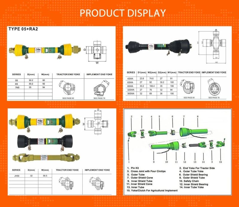 Chinese Factory Tractor Rotary Mowers Tillers Pto Shaft Reducer Gearbox for Farm and Agricultural Machinery