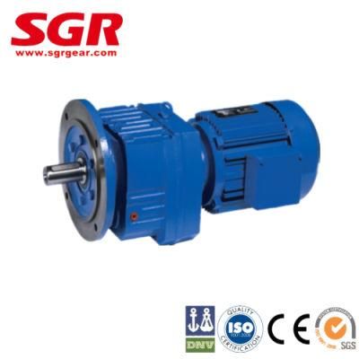 Helical Geared Motors R Series Speed Reducer Gear Motor /Foot-Mounted Shaft Helical Gear Units