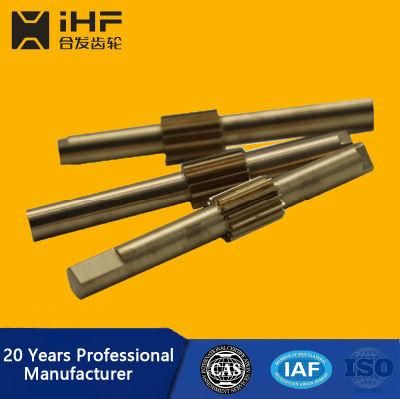 Ihf Drawing Design Industrial Transmission 90 Degree Straight Stainless Steel Helical Gear Shaft
