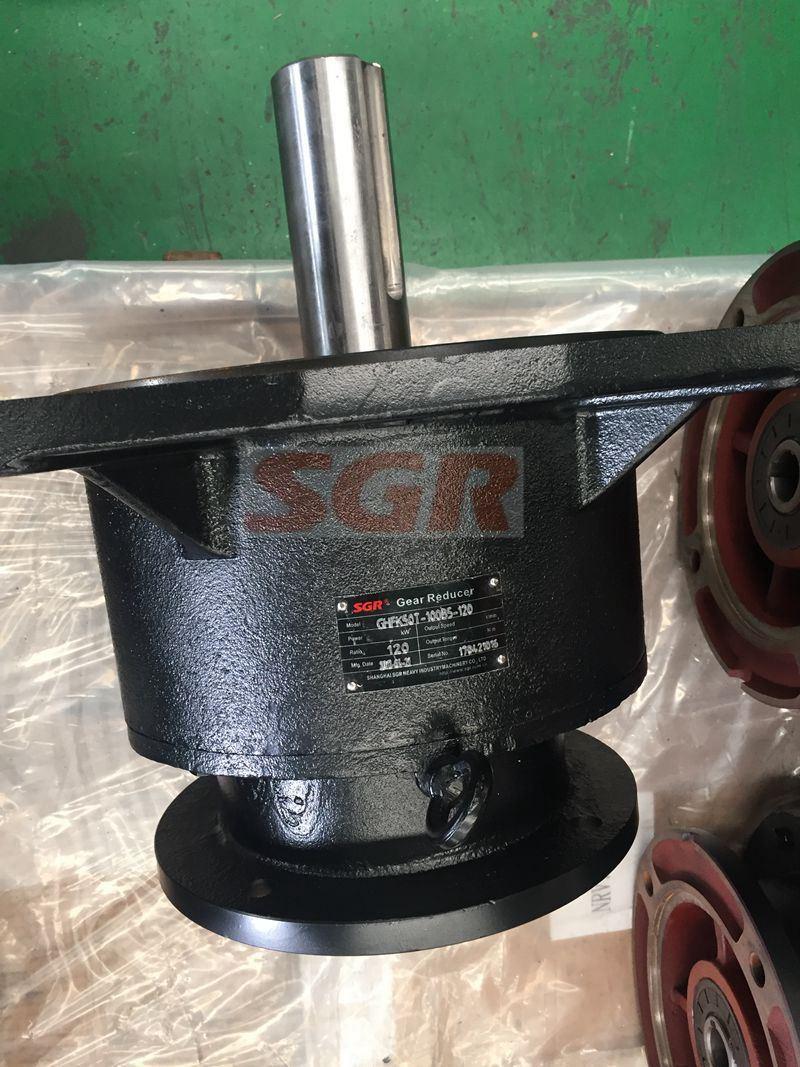 Inline Shaft with Flange Helical Gearbox