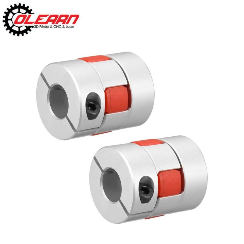 Olearn Aluminium Plum Flexible Shaft Coupling Connector Flexible Coupler for 3D Printer CNC Machine