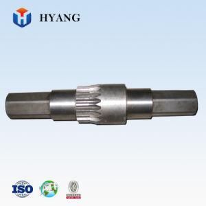 Customized Forging Steel Spline Gear Shaft with Gear Tooth on End Side