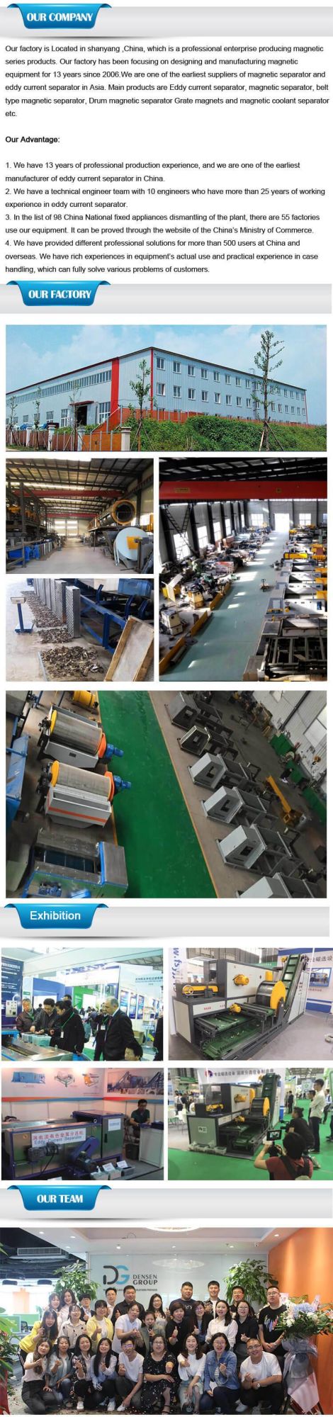China Magnetic Roll Separator Machine, Permanent Roll Magnet Separator
