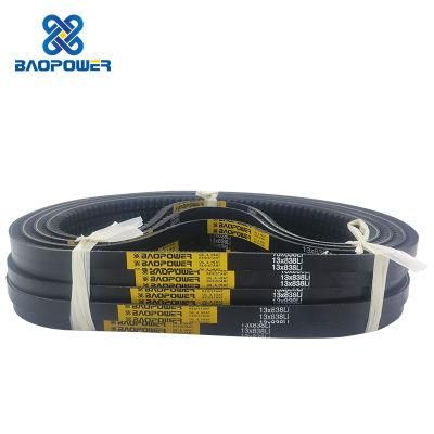 Baopower Narrow Wedge Transmission EPDM CR Rubber Notched Raw Edge Drive Toothed Multi Remf Recmf Bandas Correas V-Belt Ax Bx Cx 10X 13X 17X