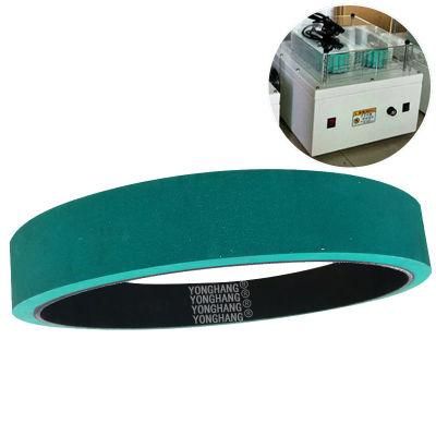 Wire Brush Machine Green Rubber Flat Belt with Brush