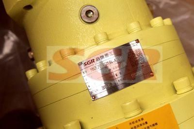 Yellow Straight Keyed Shaft on The Output End of Planetary Gearbox, Power Transmission, Gear Reducer