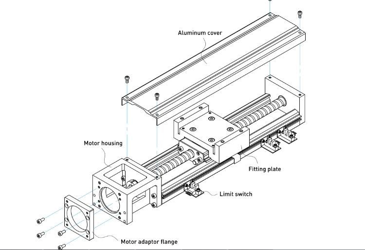 Taiwan Quality Toco Linear Motion Module Actuator Mono Stage Kt6005c-500A1-F0 Stock Available