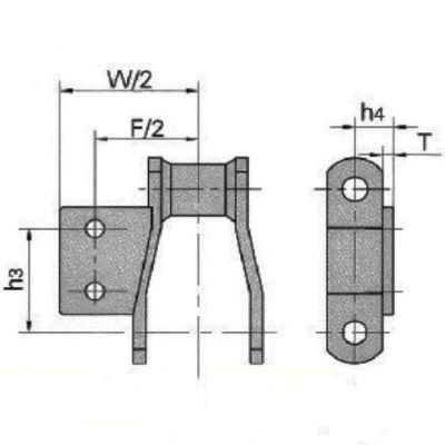 Attractive Price New Type Transmission Chain Special Welded Chain with Attachment