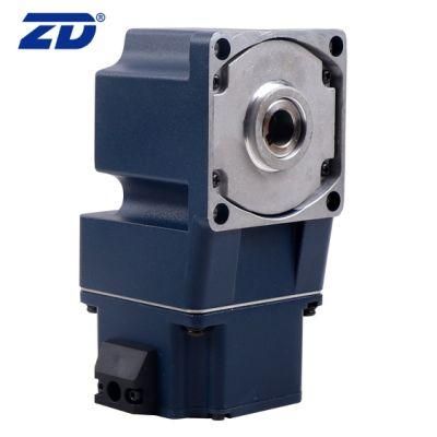ZD Square Type 10W-500W High Efficient Right Angle Spiral Bevel Hollow Shaft 24-48V Brushless Gear Motor For Conveyor