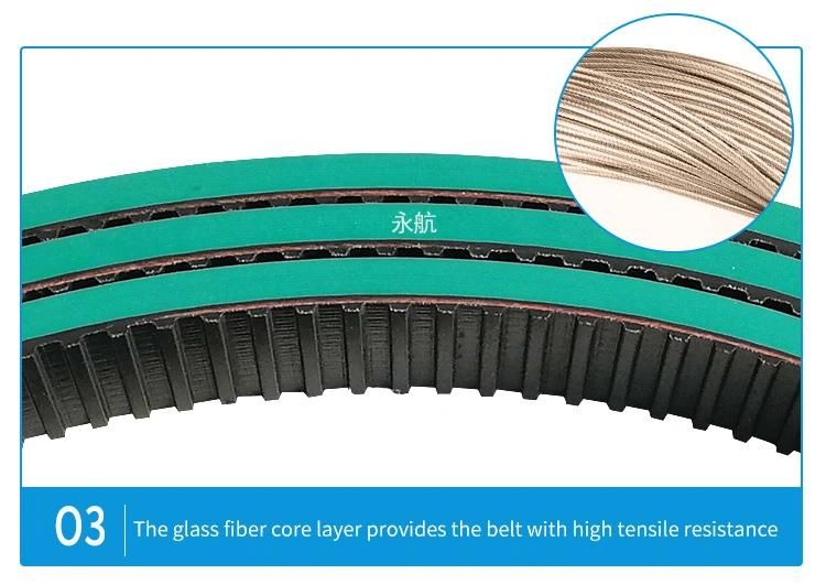 390L/270L/210L/240L/225L /255L/180L/ 345L Type Rubber Timing Belt/Synchronous Belt with Special Holes