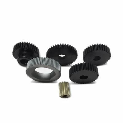 High Precision Black/Silver 31t 32t Transmission System 1.5 Modules Steel Spur Gear