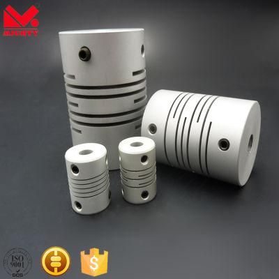 Mighty Setscrew Coupling and Aluminum Helical Parallel Clamp Flexible Beam Couplings