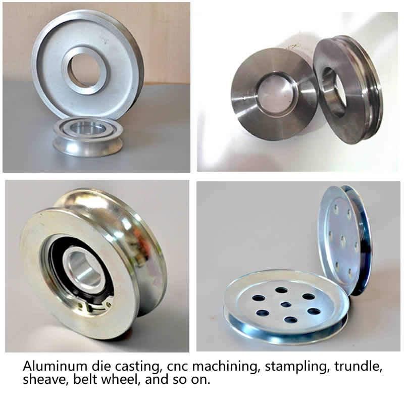 Aluminum Alloy Carbon Steel Pulley Wheel Trundle of Die Casting CNC Machining