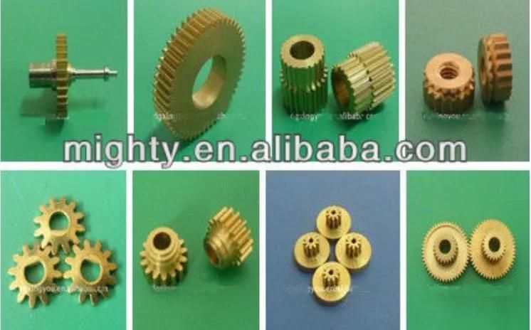 High Quality Nylon Spur Gears with Hub and Screw in Stock