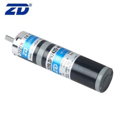 ZD 3 Steps Round Brush/Brushless 32mm DC Spur Gear Planetary Gear Motor