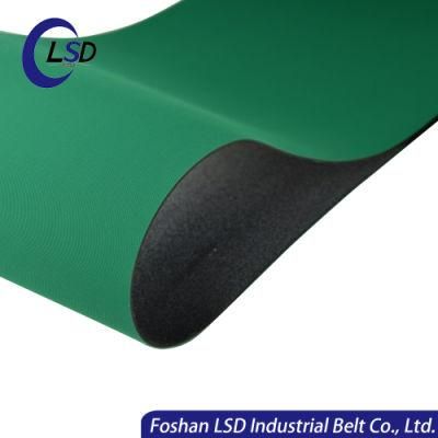 Customized 3mm Thickness Green Anti-Static Flame-Retardant High Temperature-Resistance Wear-Resistant PVC Flat Transmission Belt