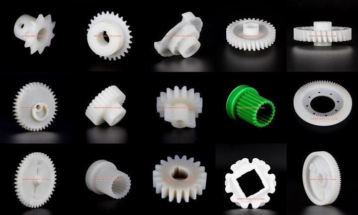 Customized Small White UHMW PE Plastic Gear Wheel for Toy