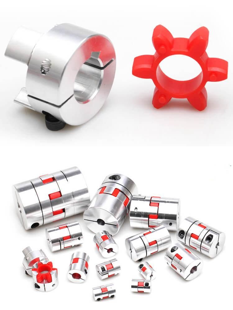 Densen Customaized Jaw Types Flexible Aluminum Shaft Coupling, Aluminum Jaw Coupling, Jaw Coupling