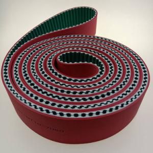 Wear-Resistant Red Rubber Coating Timing Belt Single Sided for Industry and Automatic