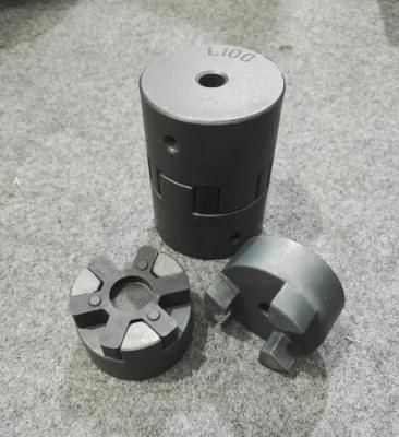 L090 5/8&prime;&prime; Inner Bore with 5/32 Keyway Cast Iron Flexible Lovejoy Jaw L Coupling with Black Oxide Treatment