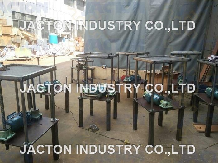 Germany Customers Use Jacton Positioning System with Jack Screws, Motor and Gearbox Coupler for Lift System for Their Equipments