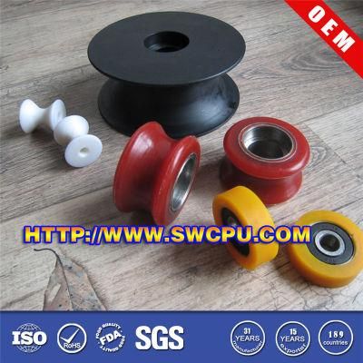 CNC Machining Plastic V-Belt Small Roller Wheels Custom Pulley