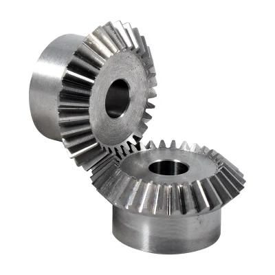 Custom Steel Finished Bore Spiral Bevel Gear with Forging Hobbing