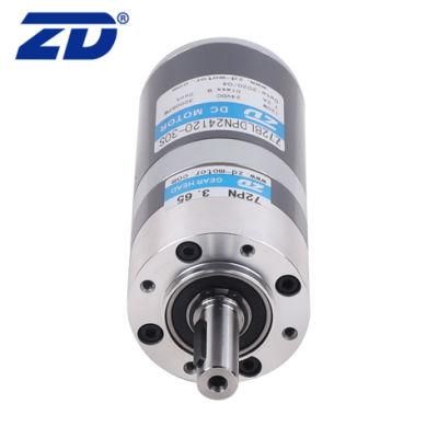 ZD 72mm 3000RPM Rated Speed Brush/Brushless Precision Planetary Transmission Gear Motor