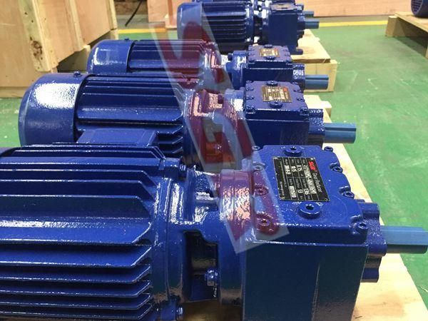 Helical Gearbox R37 Speed Reducer Geared Motor for Conveyor and Elevator with 110V 120V 220V 230V 240V AC Motor