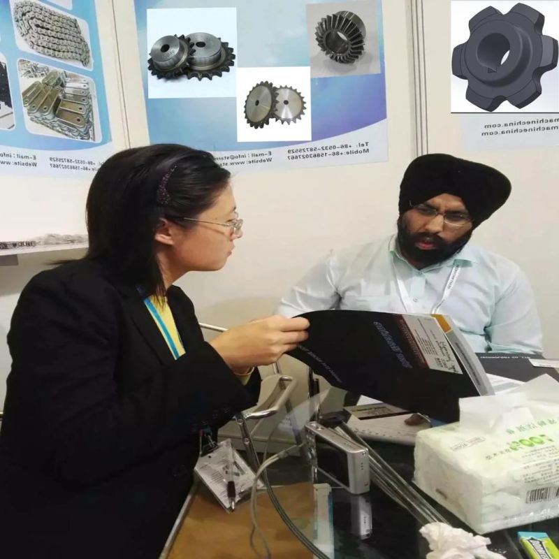 Conveyor Transmission Gearbox Belt Parts P125f2h Industrial Transmission Gear Reducer Conveyor Parts China Standard and ISO and ANSI Roller Chain