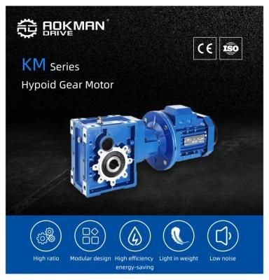 90 Degree Km Series Hypoid Spiral Bevel Gear Reducer with Spiral Bevel Gearbox