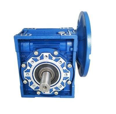 Output Flange Mounted RV Series Worm Geared Motor with Ral5010 Blue