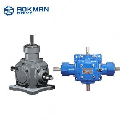 Right Angle Vertical Output Reducer Speed Gearbox
