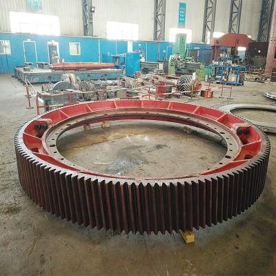 Cement Industry Casting Steel Gear Ring Alloy Girth Gear