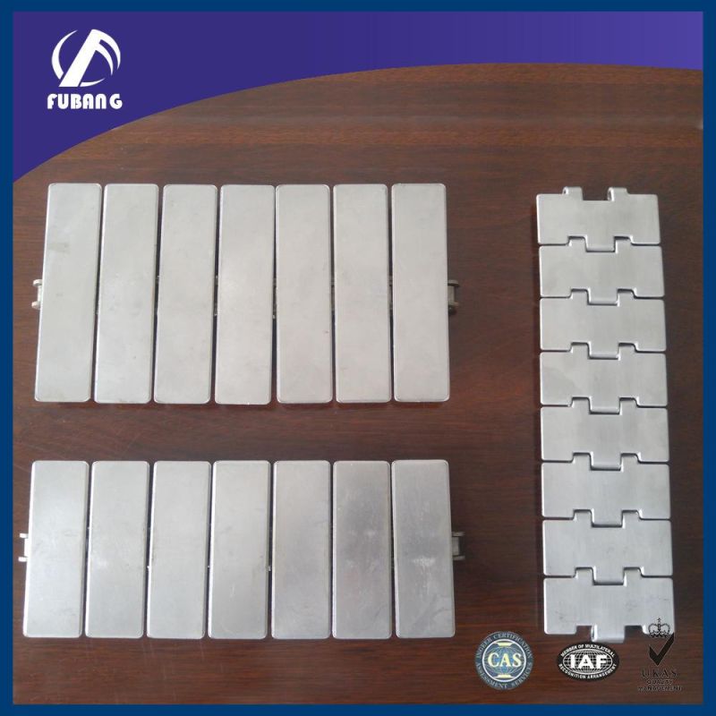802 Hinge Straight Chain 304 Stainless Steel Flat Top Chain Plate Conveyor Chain China Manufacturer
