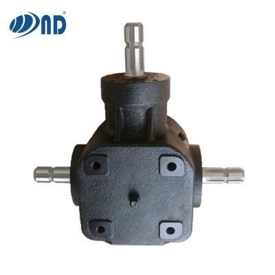 Factory Supply Good Quality Customized Gearbox T Bevel Gearbox for Agricultural Machinery Bale Wrapper