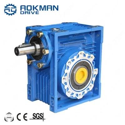 Foot Mounted Worm Gear Speed Reducer with Aluminum Alloy Housing Material