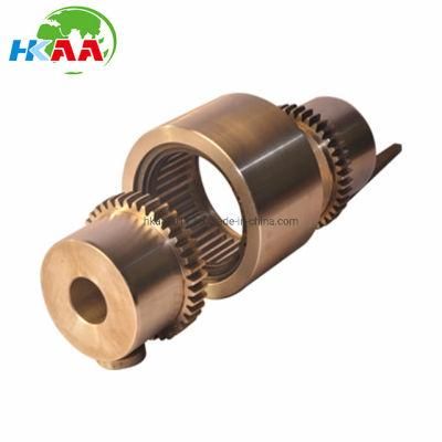 Factory Supplier Custom CNC Precision Brass/Stainless Steel Sleeve Gear Coupling