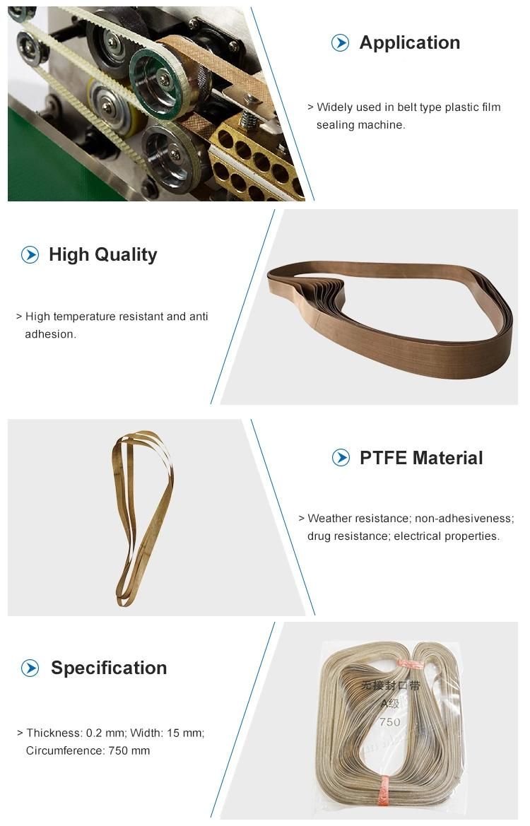 Factory Direct PTFE Coated Seamless Ring Sealing Belt for Fr900 Plastic Bag Heat Sealer