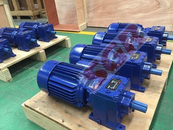 Helical Gearbox Reducer Geared Motor for Conveyor and Elevator with 110V 120V 220V 230V 240V AC Motor