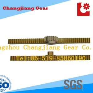 Yellow Zinc Rack Gear Spur Gear