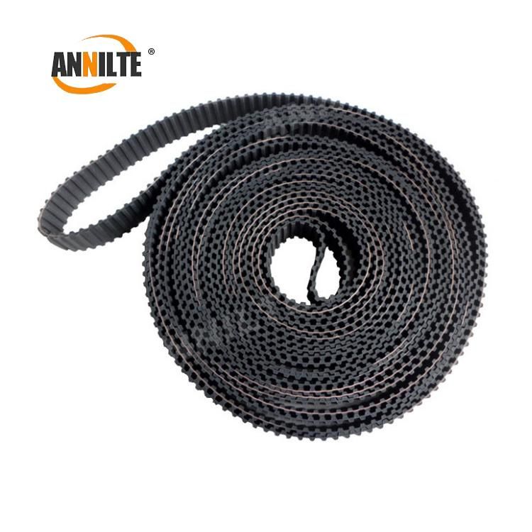 Annilte Rubber Timing Belt with Holes in Glass Industry