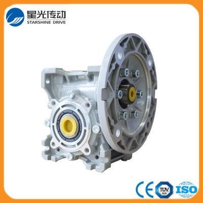 Silver Color Aluminum Body Worm Gear Box with DC Motor