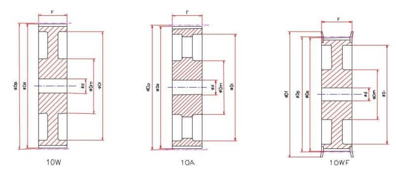 Aluminium Timing Pulleys Mxl XL L H Xh Xxh T2.5 T5 T10 At5 At10 3m Gt2 Timing Belt Pulley