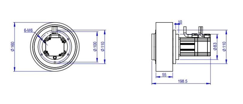Top Quality Servo Motor Driving Wheel for Agv From China Factory (TZDL-400-21-PT-BK 48V)